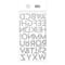 12 Packs: 86 ct. (1,032 total) Silver Glitter Block Alphabet Stickers by Recollections™